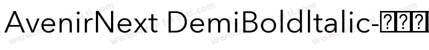 AvenirNext DemiBoldltalic字体转换